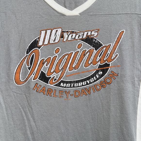 Y2K Harley Davidson Women’s 110 Years Pennsylvania Shirt Size Large - Picture 2 of 5